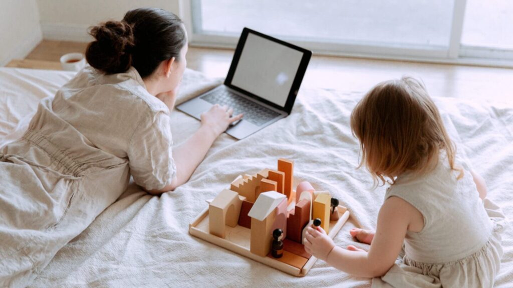 The silver lining to working from home with kids. 