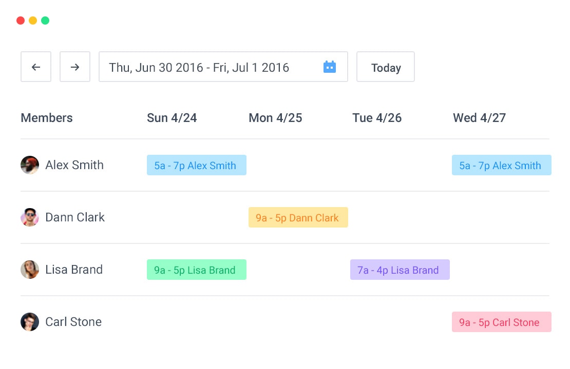 hubstaff scheduling app