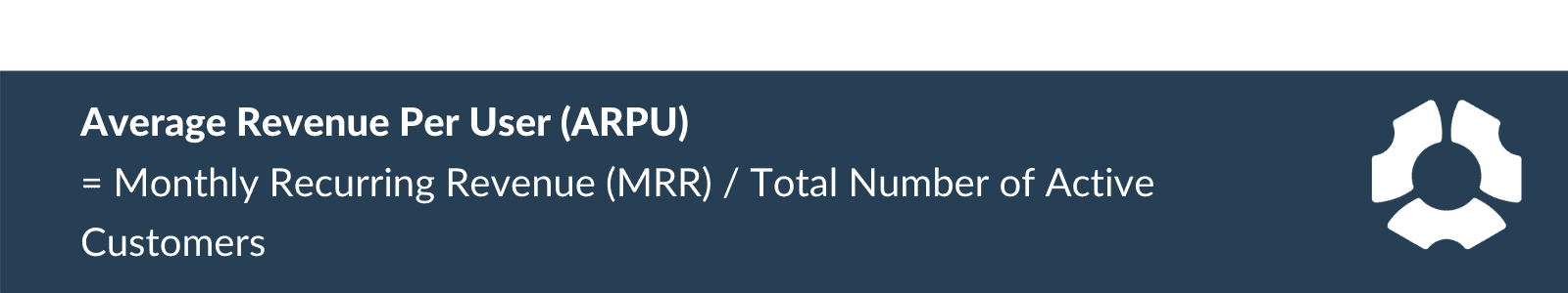 Average revenue per user (ARPU) formula