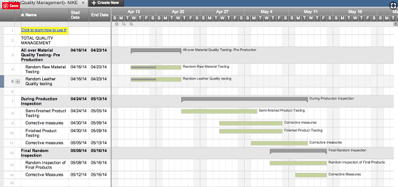 quality management project plan sample