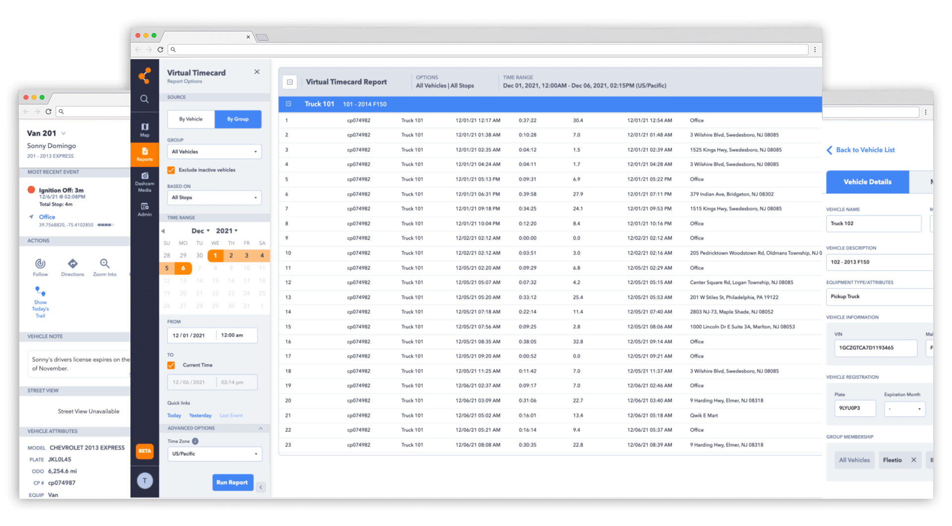 A screenshot of the ClearPathGPS interface