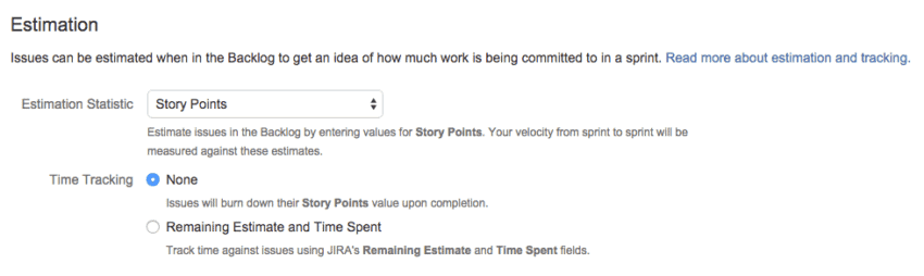 Jira estimation