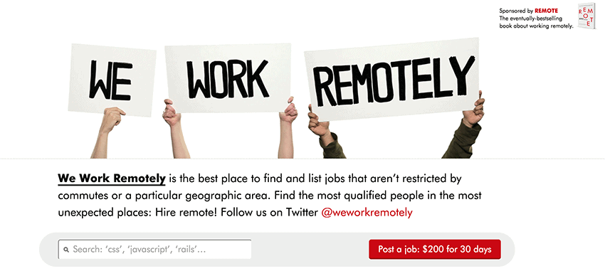 we work remotely