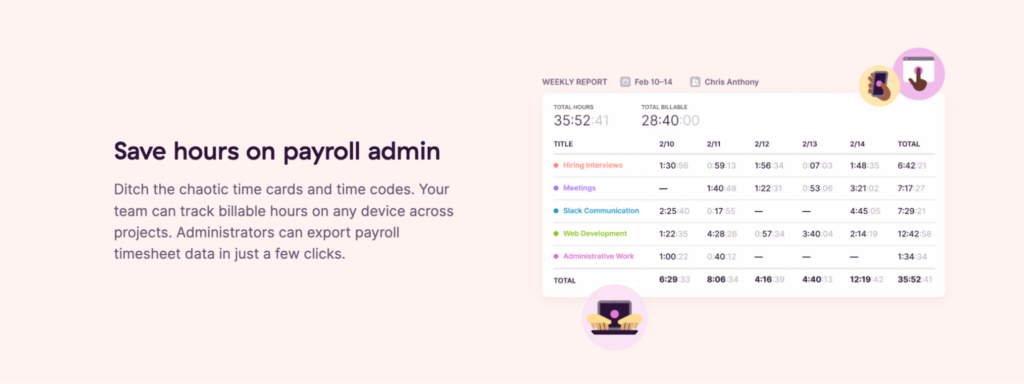 Toggl payroll options