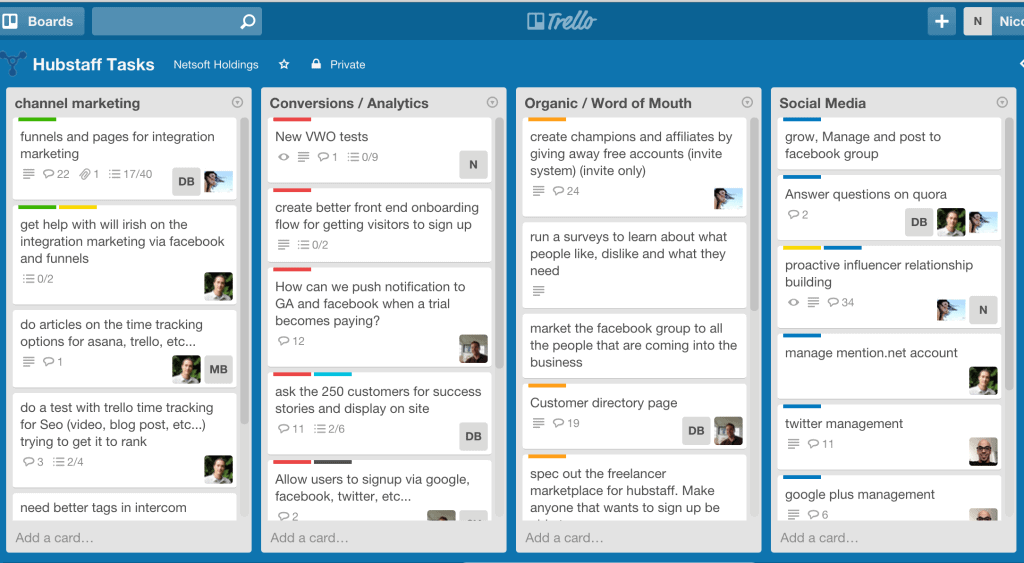 Trello Dashboard